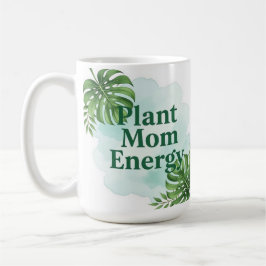 Taza de café inspirada en la energía de las planta
