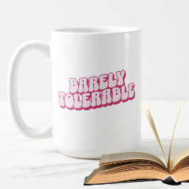 Taza De Café Inspirada en rosa Jane Austen, "apenas tolerable"
