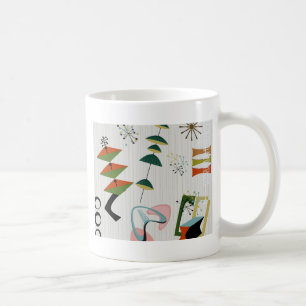 Taza De Café Inspirado en la era atómica retro de Eames
