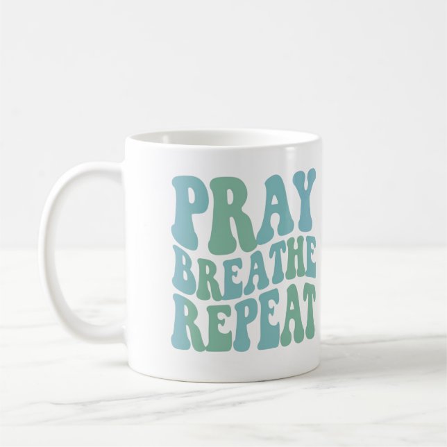 Taza De Café Inspirador decir mugre respirar (Izquierda)