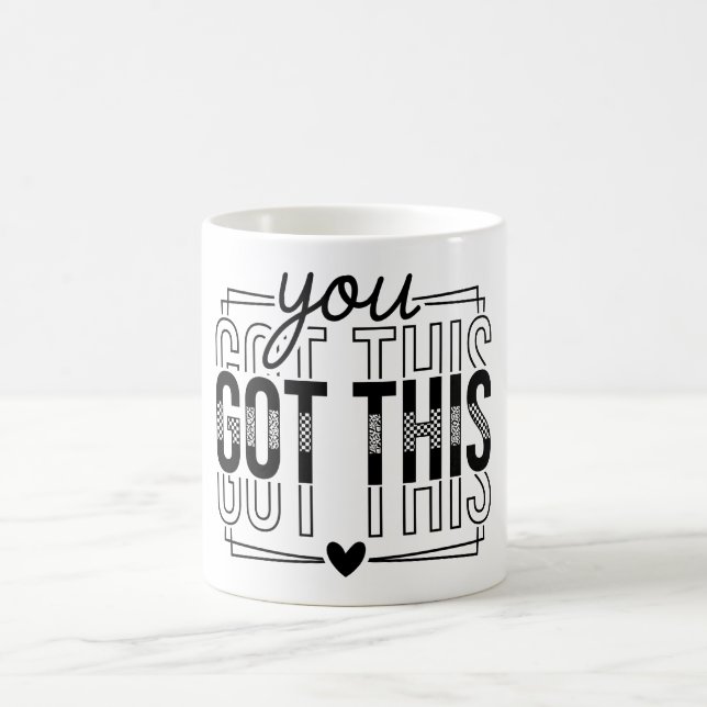 Taza De Café Inspirador Tú Puedes (Centro)