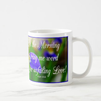 Taza de café inspiradora de la mañana del verso