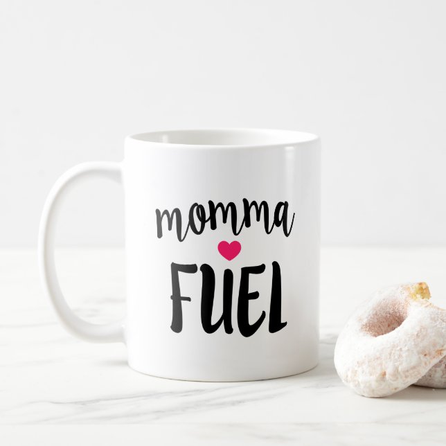 Taza de café inspiradora elegante de la mamá del (Con donut)