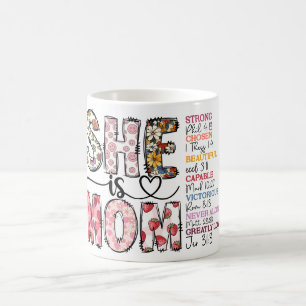Taza De Café Inspiradora, ella es mamá querida