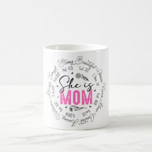 Taza De Café Inspiradora, ella es mamá querida