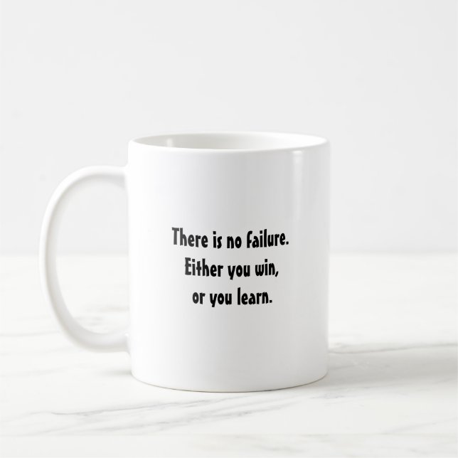 taza de café inspiradora: ganar o aprender (Izquierda)