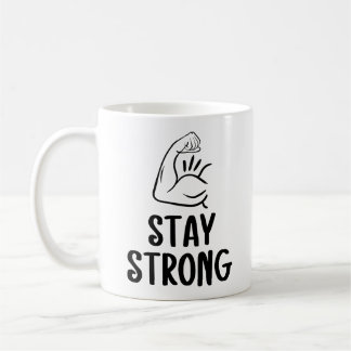 Taza de café inspiradora 'Mantén la fuerza'