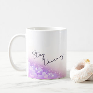 Taza de café inspiradora "Sigue soñando"
