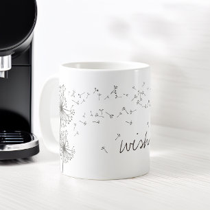 Taza De Café Inspirando Wish Dandelion Graphic