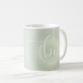 Taza De Café Inspirar la cita Inspiradora moderna verde