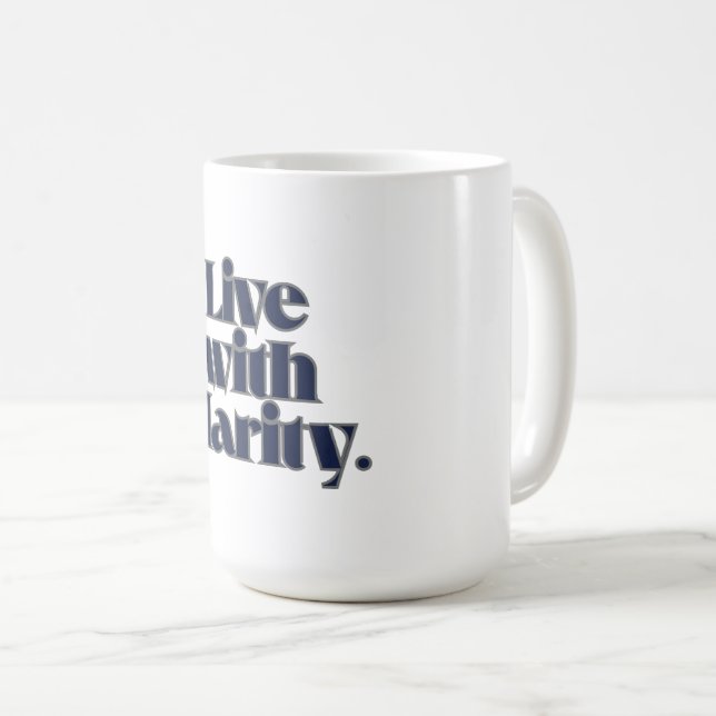 Taza De Café Inspirational Coffee Mug – Modern Minimalist (Anverso derecho)