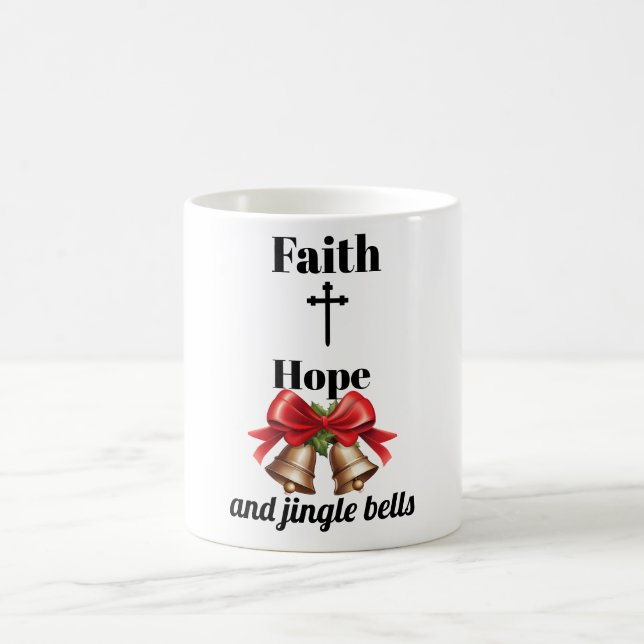 Taza De Café Inspirational Cross & Bells Mug (Centro)