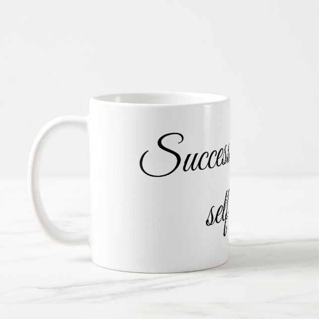 Taza De Café Inspirational Motivation Quote Design” (Izquierda)