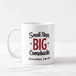Taza De Café Inspirational Saying Black & Red Physical Therapy