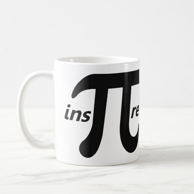 Taza De Café Inspire el símbolo inspirador del pi (Izquierda)