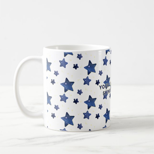 Taza De Café Inspire Love: Starry Pattern Art  (Izquierda)