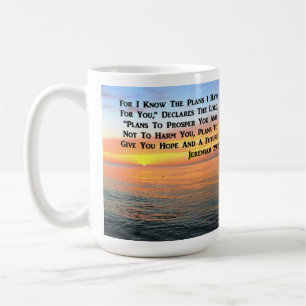 TAZA DE CAFÉ INSPIRING JEREMIAH 29:11 SUNRISE