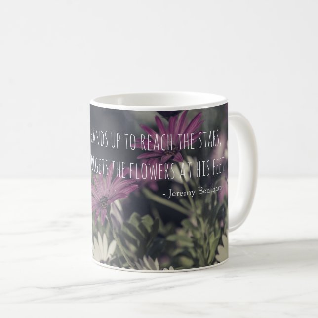Taza De Café Inspiring Jeremy Bentham Quote (Anverso derecho)