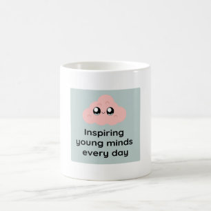 Taza De Café Inspiring Young Minds Every Day Cute Cloud Mug