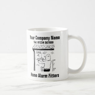 Taza De Café Instalación de seguridad doméstica y conexión de a