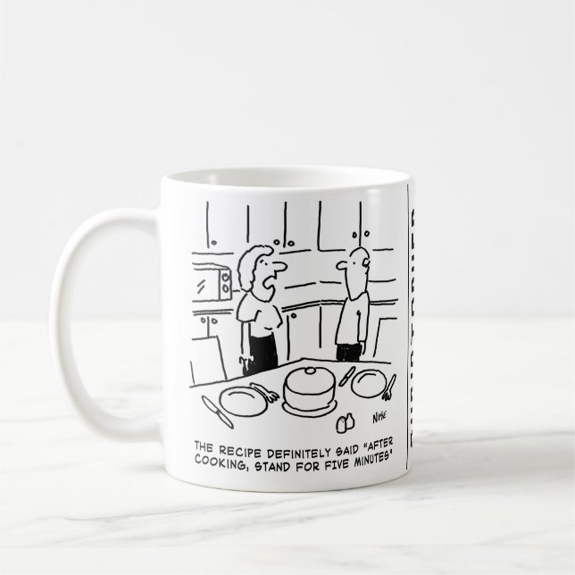 Taza De Café Instrucciones de recetas seguidas de cocinar en un (Izquierda)