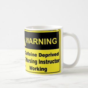 Taza De Café Instructor amonestador de la enfermería del