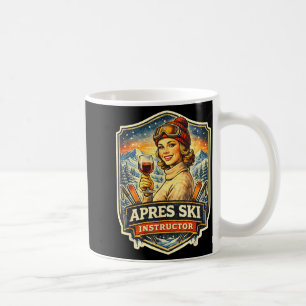 Taza De Café Instructor de apres ski divertido esquí vintage mu