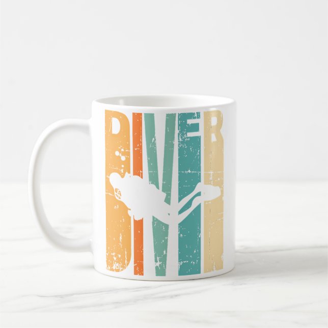 Taza De Café Instructor de buceo Buceo (Izquierda)