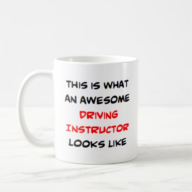 Taza De Café instructor de conducción, impresionante (Izquierda)