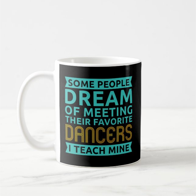 Taza De Café Instructor de danza bailarina (Izquierda)