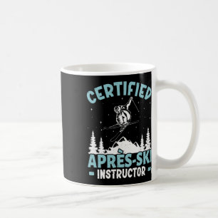 Taza De Café Instructor de esquí certificado de après-ski Lusti