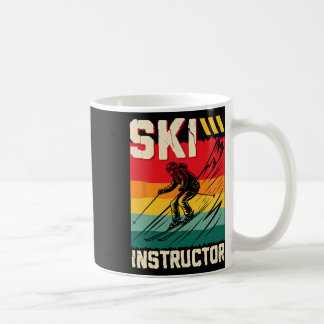 Taza De Café Instructor de esquí divertido pista de esquí _1