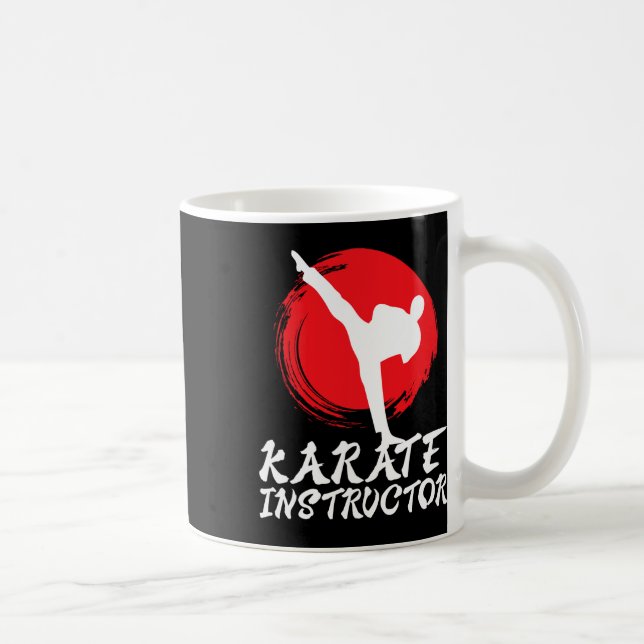 Taza De Café Instructor de Karate Profesor de Karate Instructor (Derecha)