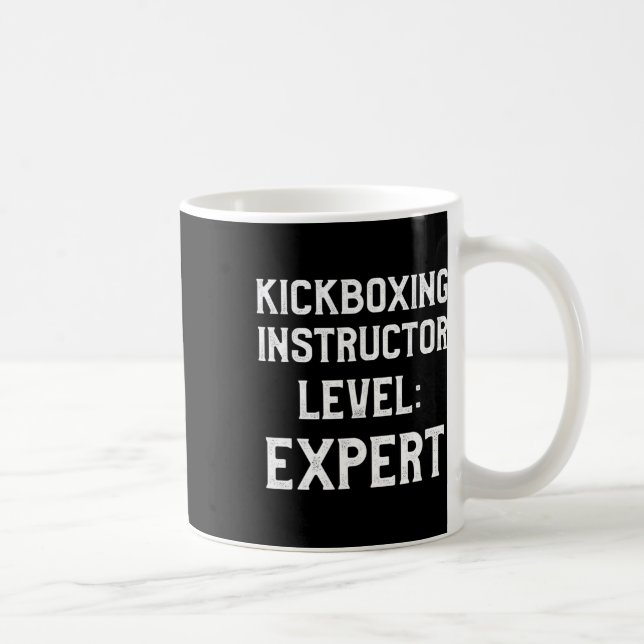 Taza De Café Instructor de Kickboxing Entrenamiento de Kick Box (Derecha)