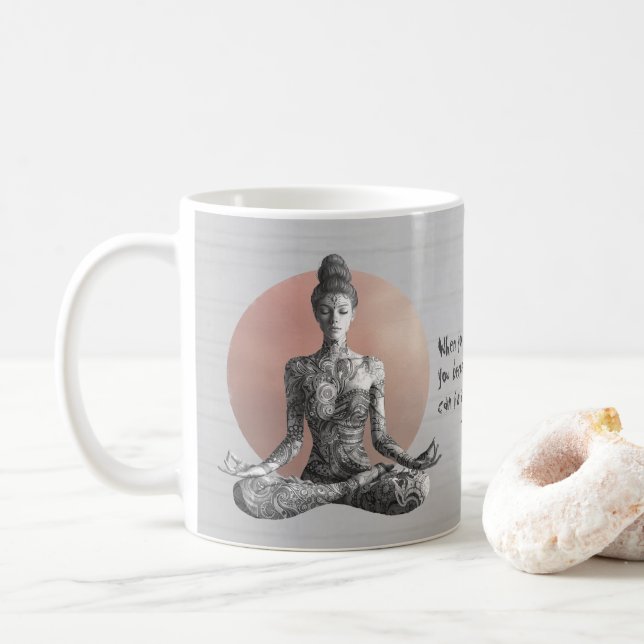 Taza De Café Instructor de Meditación de Yoga Reiki Master Lotu (Con donut)