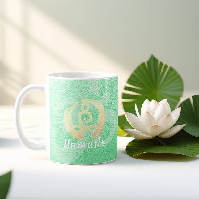 Taza De Café Instructor de yoga entrenador de vida meditación P (Subido por el creador)