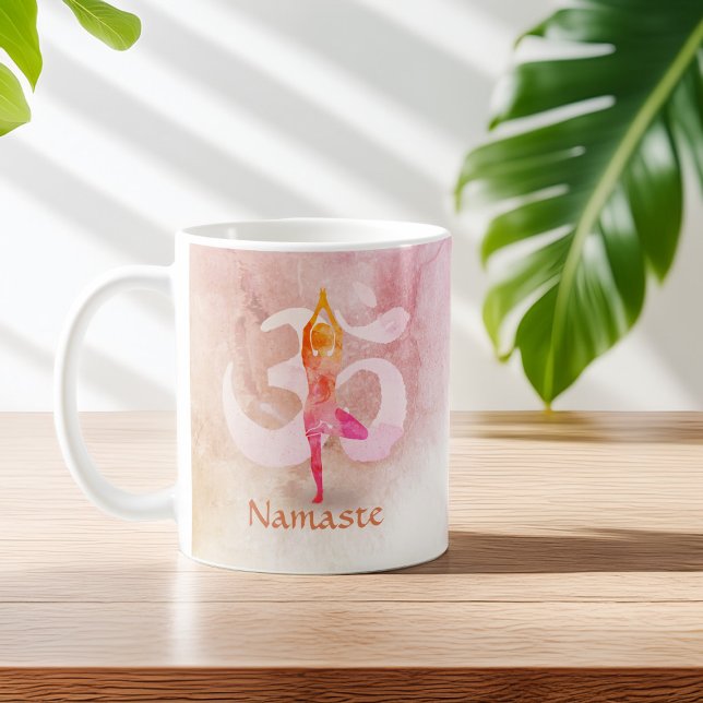 Taza De Café Instructor de YOGA Meditación de la acuarela Rótul (Subido por el creador)