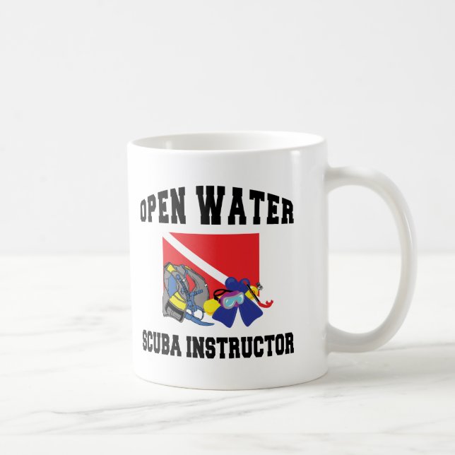 Taza De Café Instructor del EQUIPO DE SUBMARINISMO del agua (Derecha)