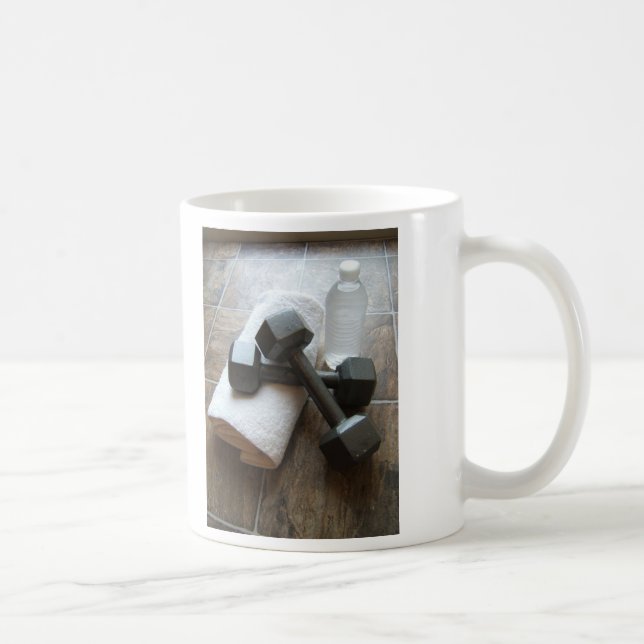 Taza De Café Instructor o toalla y agua personal de Dumbells de (Derecha)