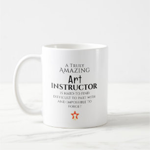 Taza De Café Instructora de Arte Increíble Difícil de Encontrar