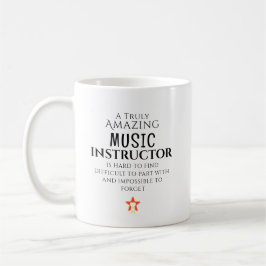 Taza De Café Instructora de Música Increíble Difícil de Encontr
