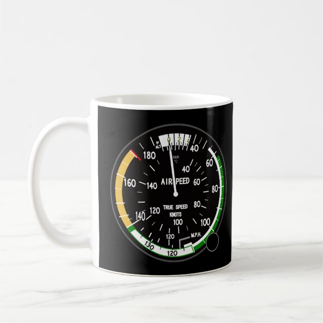 Taza De Café Instrumento de vuelo del indicador de velocidad de (Izquierda)