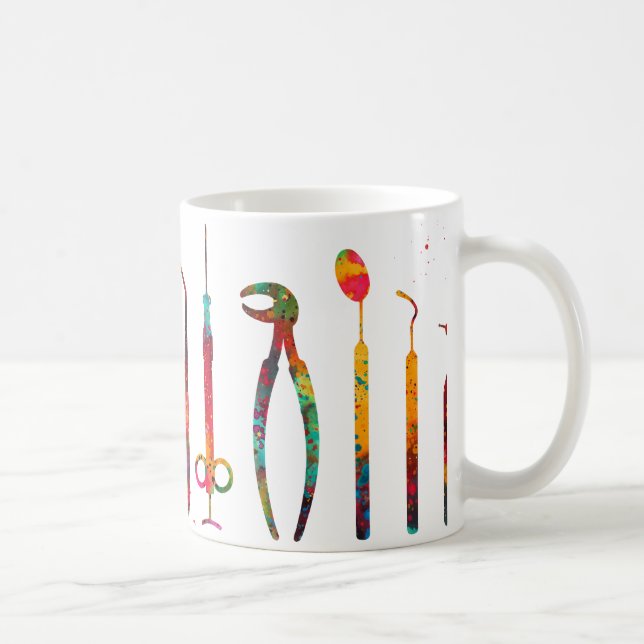 Taza De Café Instrumentos de dentista (Derecha)