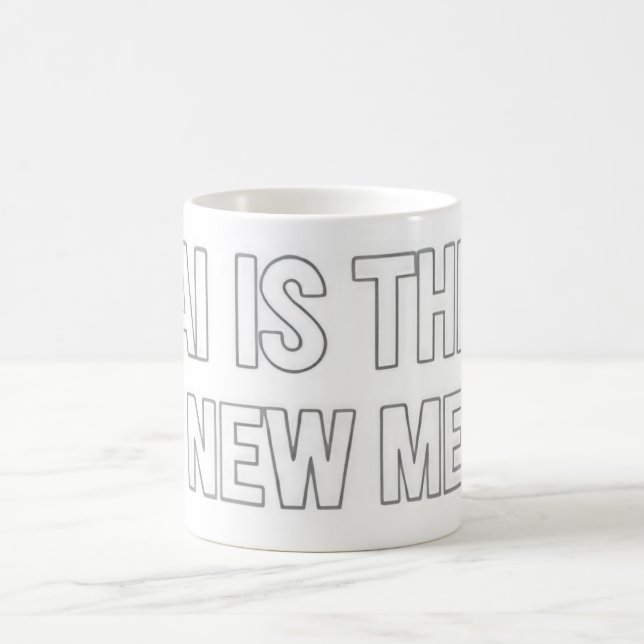 Taza De Café Inteligencia Artificial Futurista (Centro)