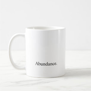 Taza De Café Intención "abundancia "