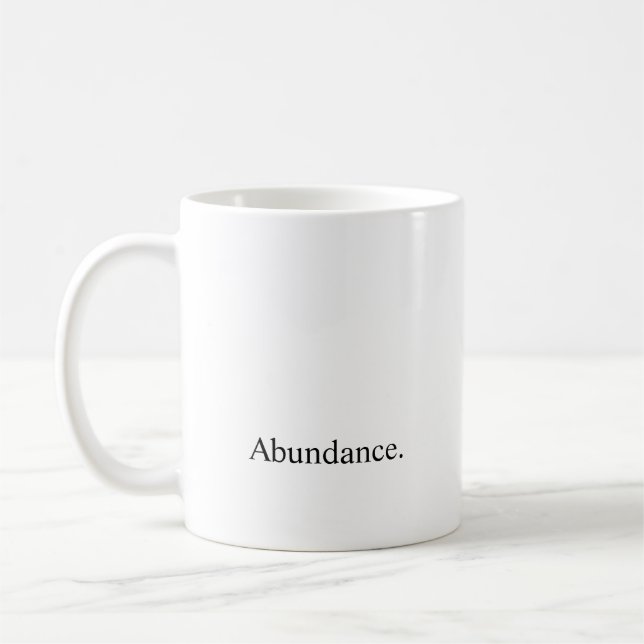 Taza De Café Intención "abundancia " (Izquierda)