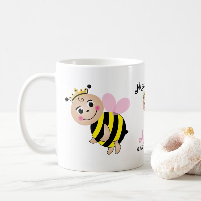 Taza De Café Intención de ser Baby Shower Mug (Con donut)