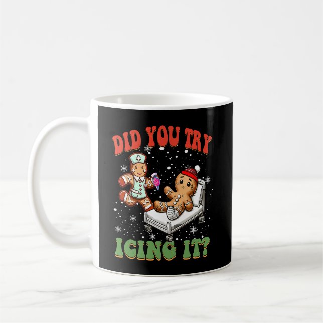 Taza De Café ¿Intentó Ichar A Navidades Divertidos De Enfermerí (Izquierda)