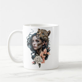 Taza De Café Interacción fascinante entre el animal y el humano