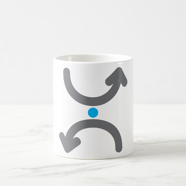 Taza De Café Intercambio de flechas curvas abstractas flujo sim (Subido por el creador)